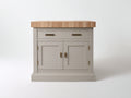 Aparador de madera 100 x 45 x 90 cm - greige-madera natural - salón - diseño moderno con 2 puertas y 1 cajón